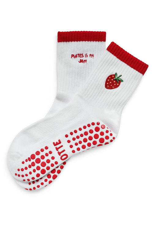 Strawberry Grip Sock